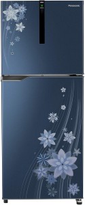 Panasonic 307 L Frost Free Double Door 3 Star (2019) Refrigerator(Flower Blue, NR-BG311VPA3)