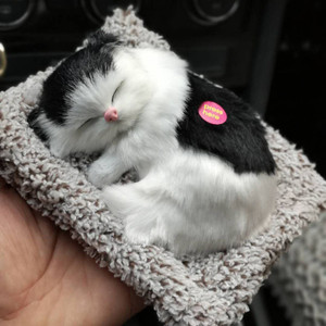Sleeping cat hotsell soft toy