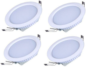 Online Generation 6 watt LED Round Panel Light False Ceiling POP DownLight Indoor Light pack of 4 Recessed Ceiling Lamp Recessed Ceiling Lamp Price in India Buy Online Generation 6 watt