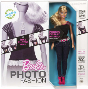 Barbie photo fashion camera doll clearance