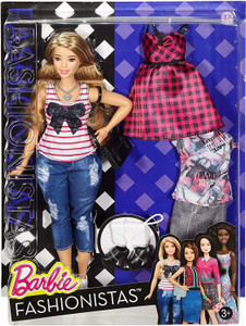 Barbie fashionista curvy blonde store