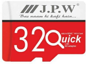 JPW Series-9 32 GB SD Card Class 10 80 MB/s  Memory Card(With Adapter)