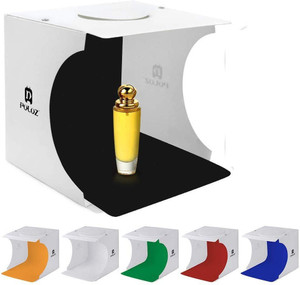 metreno Light Box Photography Mini Portable Photo Studio Box Jewellery Small Item Product Photography Lightbox Extra Dual Port USB Charger 3.3ft USB Cord 6 Backdrops Square Softbox Price in India
