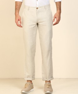 Buy Indian Terrain Men Brooklyn Slim Fit Mid Rise Regular Trousers   Trousers for Men 16139750  Myntra