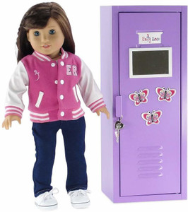 Emily Rose Doll Clothes 18 Inch Doll School Locker Furniture 18