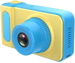 halo nation cam-x1 kids digital camera x1 hd 1080p video action camcorder with loop recording & digital photography & 2 inch screen - mini multi-functional still camera - blue instant camera(blue, yellow)