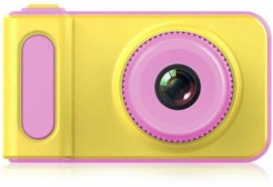 halo nation cam-x1 kids digital camera x1 hd 1080p video action camcorder with loop recording & digital photography & 2 inch screen - mini multi-functional still camera - pink instant camera(pink, yellow)