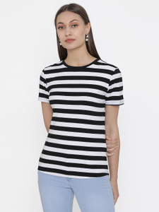 Black and white striped t shirt flipkart new arrivals