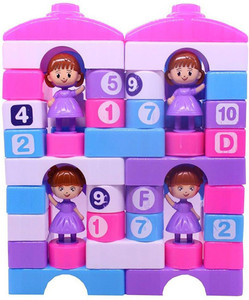 RIGHTWAY 50PCS Puzzle Plastic Building Blocks House Toy Beautiful Princess Puzzles Building Block Set 50PCS Puzzle Plastic Building Blocks House Toy Beautiful Princess Puzzles Building Block Set Buy b...