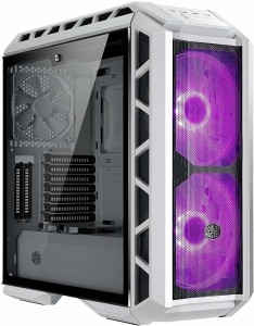 Cooler Master Master Case Temper Glass With Side Panel Mid Tower Cabinet(White)