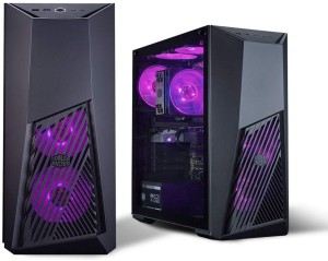 Cooler Master Mid Tower Gaming Cabinet with Pre-Installed Fans Mid Tower Cabinet(Black)