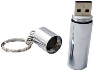 KBR PRODUCT ATTRACTIVE DESIGN BETTERY KEY CHAIN 4 Pen Drive(Silver)