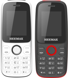 Heemax H1Shine Combo of Two Mobiles(White, Red)