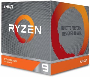 AMD 3.8 GHz AM4 Ryzen 9 3900X Desktop Processor 12 Cores up to 4.6GHz 70MB Cache AM4 Socket (100-100000023BOX) Processor(Silver)