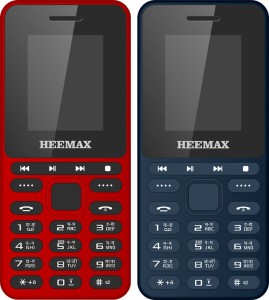 Heemax H1Star Combo of Two mobiles(Blue, Red)