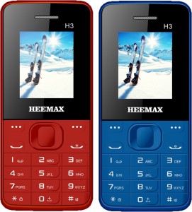 Heemax H3 Combo of Two Mobiles(Blue, Red)