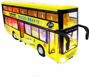 Toyazo Double Decker Die cast Metal Body Door Opening Luxury Toy