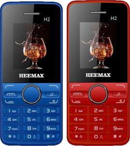 Heemax H2 Combo of Two Mobiles(Blue, Red)