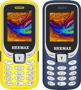 Heemax H7 Combo of Two Mobiles(Blue, Yellow)