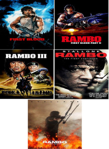 All 5 Parts of Rambo Rambo First Blood Part 1 2 Rambo 3 4