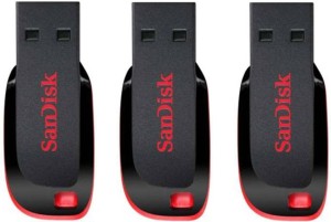SanDisk USb Flash Drive 32 GB Pen Drive (Red, Black) pack of 3 (32GB) 32 GB Pen Drive(Red, Black)