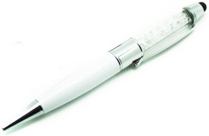 KBR PRODUCT TECHNOCRAFT LATEST FANCY CRYSTAL STYLUS BALL PEN 32 Pen Drive(White)