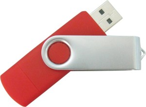 KBR PRODUCT TECHNOCRAFT ATTRACTIVE SWIVEL 360* OTG 4 GB Pen Drive(Red)