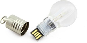 KBR PRODUCT TECHNOCRAFT ATTRACTIVE INDICATOR LED BULB STORAGE DEVICE 8 Pen Drive(Silver)