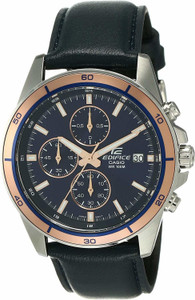 CASIO EFR 526L 2AVUDF Edifice EFR 526L 2AVUDF Blue Dial Blue Leather Band Analog Watch For Men For Men EX302 Online at Best Prices in India Flipkart
