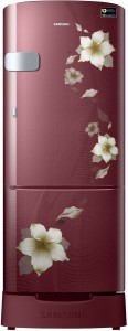 Samsung 192 L Direct Cool Single Door 3 Star (2020) Refrigerator with Base Drawer(Star Flower Red, RR20T1Z2YR2/HL)
