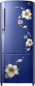 Samsung 192 L Direct Cool Single Door 3 Star (2020) Refrigerator(Star Flower Blue, RR20T172YU2/HL)