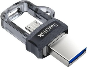 SanDisk Ultra Dual SDDD3-064G-I35 64 GB OTG Drive 64 GB OTG Drive(Grey, Silver, Type A to Micro USB)