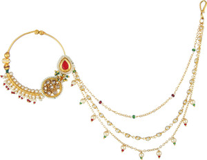 Jewels Gold Cubic Zirconia Gold plated Plated Alloy Nathiya Price