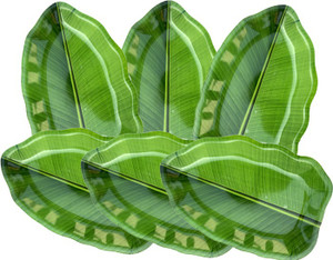 Banana leaf plastic plates sale