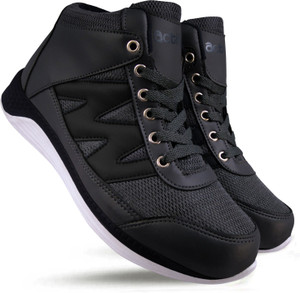 Action black clearance running shoes