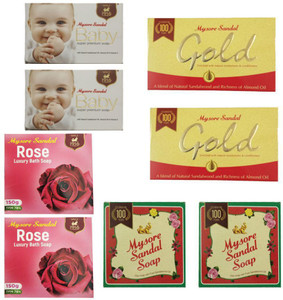 Buy Mysore Sandal Soap with Pure Sandalwood Oil 150 g Bar online at Lowest  Price in India