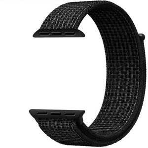 Black velcro apple watch band on sale