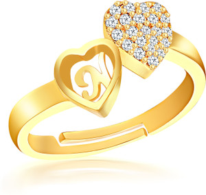 Miami Jewellery Stylish Heart Golden Name Alphabet Letter Initial
