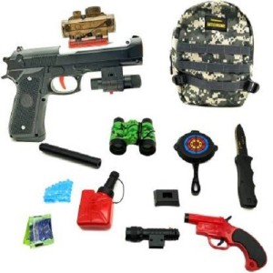 CocoRio PubG Level 3 Bag with Toys Pretend Play Army Toy Play Set