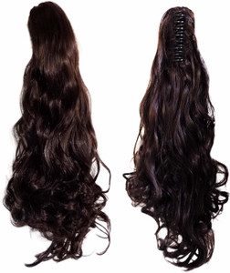Leysin Girls Long Straight Wavy Ponytail Wigs Claw Clip Pony Tail