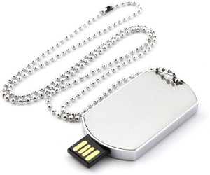 KBR PRODUCT Designer Military metal tag U disk 4 GB Pen Drive(Silver)