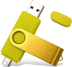 Pankreeti PKT1267 Swivel OTG 256 GB Pen Drive(Yellow)