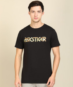 Asics TIGER Printed Men Round Neck Black T Shirt Buy Asics TIGER