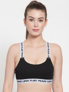 PrettyCat PrettyCat Love Flirt Peace Brallete Cum Sports Bra
