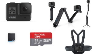gopro hero8 black special bundle sports and action camera(black, 12 mp)