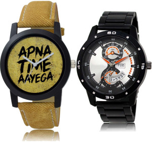 TIMENTER combo watch Analog Watch For Men Buy TIMENTER combo watch Analog Watch For Men Best Style Apna Time Aayega And Day And Date Watch B383 BL46.107 Combo Of