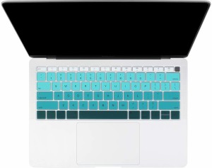 Batianda Ombre Color Keyboard Cover Protector Silicone Laptop Keyboard Skin(Transparent)
