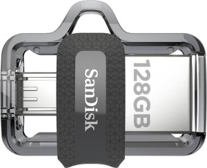 SanDisk Ultra Dual SDDD3-128G-G46/SDDD3-128G-i35 otg drive 128 GB OTG Drive(Black, Type A to Micro USB)