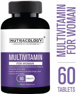Nutracology Multivitamin for women with Vitamin, minerals and Antioxidants 60 Tablets