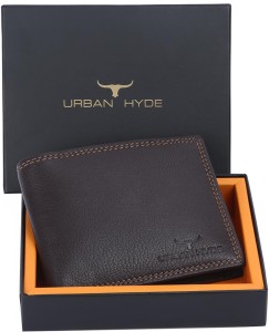 URBAN HYDE Men Brown Genuine Leather Wallet